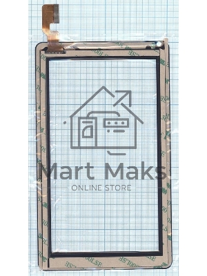 Сенсорное стекло (тачскрин) FHF70180, черное
