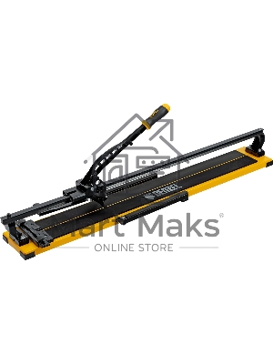 Плиткорез рельсовый 1000х16мм, каретка на подш., стальная станина, усил. рукоятка-пенал Denzel
