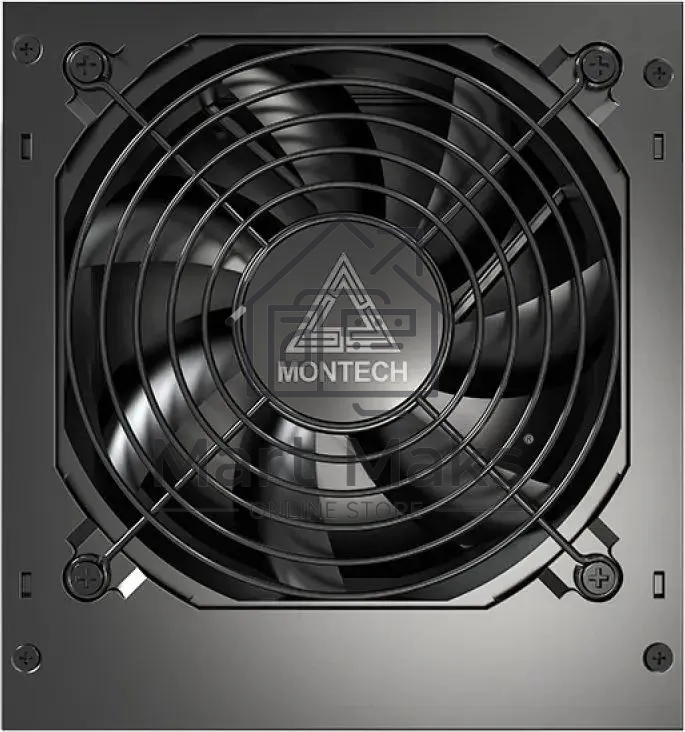 Блок питания Montech APX 650 (XWYA11-650W), 650 Вт, 80 PLUS белый, 120 мм, немодульный, черный