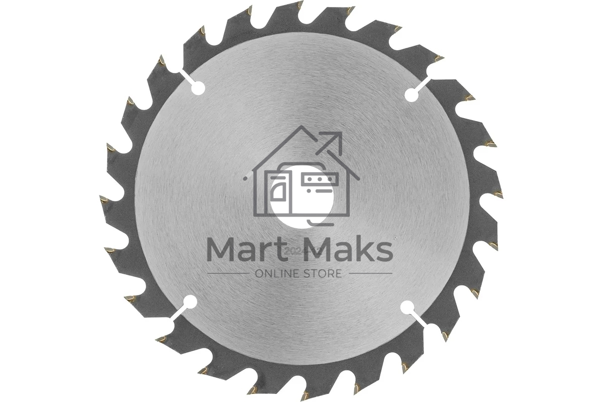 Пильный диск по дереву с гвоздями Denzel ф190 х 30 мм, 24 зубов 733957