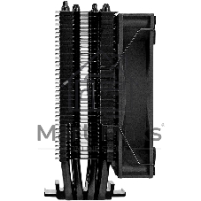 Кулер для процессора ExeGate Dark Magic EXX400V3 PWMRGB, 120 мм, алюминий/медь, 800-1800 об/мин, 11-33 дБ, 4 pin PWM, 140 Вт, высота 148 мм, RGB