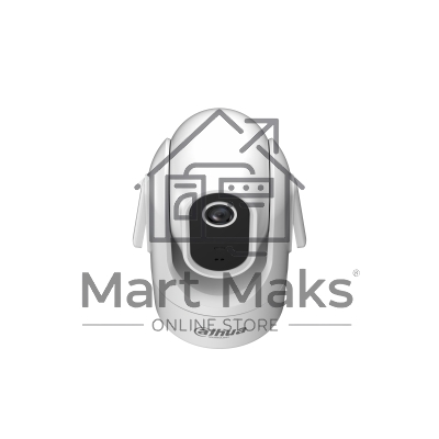Мини-PT IP-видеокамера с Wi-Fi DAHUA 4Мп; 1/2.8” CMOS; объектив 4мм; механический ИК-фильтр; чувствительность 0.05лк@F1.6; сжатие: H.265+, H.265, H.264+, H.264, MJPEG; 2 потока до 4Мп@25к/с; видеоан