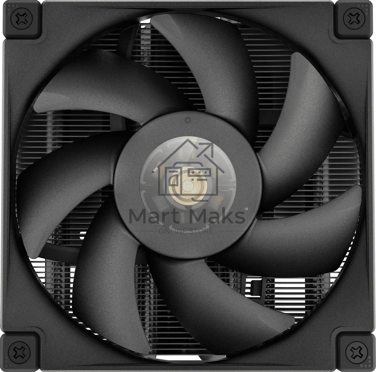 Кулер для процессора DEEPCOOL AN400 черный, 92 мм, алюминий/медь, 2950 об/мин, 23.2 дБ, 4 pin, 150 Вт, 52.5 мм