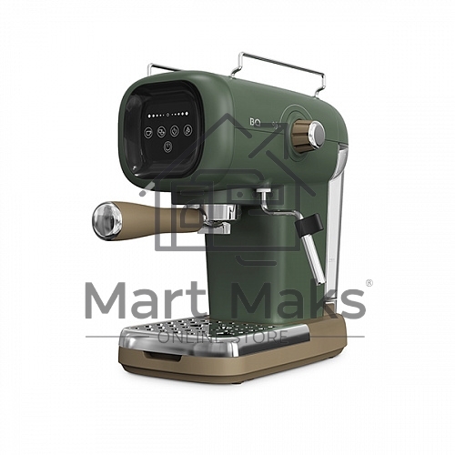 Кофеварка эспрессо BQ CM2005 зеленый, исп. кофе - молотый, 0.6 л, 1100 Вт, 20 Бар.