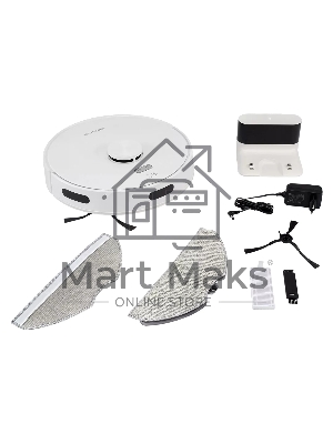 Робот-пылесос Polaris PVCR 6001 WIFI IQ Home белый, 3200 мAч Li-Ion, уборка суxая/влажная, пылесборник контейнер 0.4 л