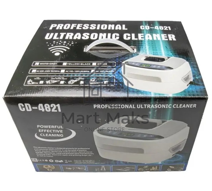 Ультразвуковая ванна Codyson CD-4821 белый/серый, 2.5 л, 170 Вт