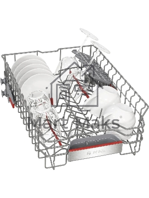 Встраиваемая посудомоечная машина Bosch SPV6ZMX17E, серебристый, 44.8 см, 10 компл., 43 дБ, класс A+++