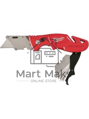 Нож строительный Milwaukee Fastback с отсеком для хранения лезвий (1шт дисплей 6 шт)