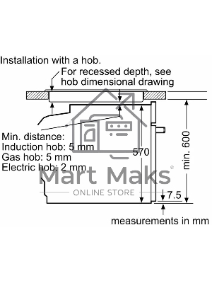 Духовой шкаф электрический Bosch HUA736EV0T белый