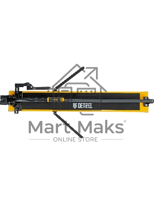 Плиткорез рельсовый 1000х16мм, каретка на подш., стальная станина, усил. рукоятка-пенал Denzel