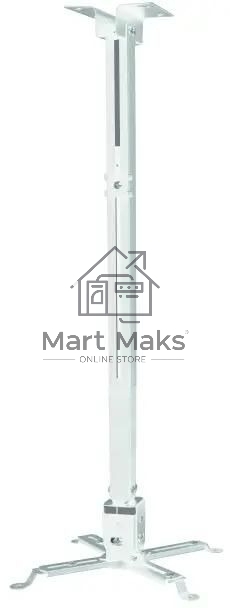 Кронштейн для проектора Buro PR04-140W белый макс.20кг потолочный поворот и наклон