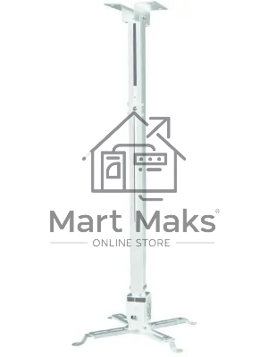 Кронштейн для проектора Buro PR04-140W белый макс.20кг потолочный поворот и наклон