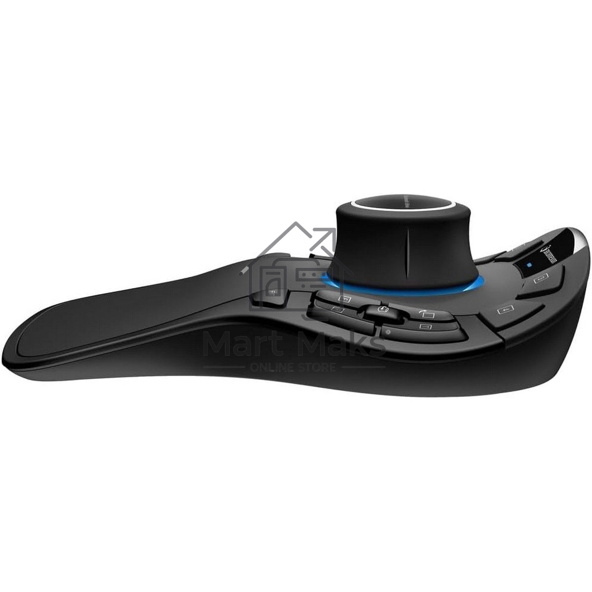 Мышь беспроводная/проводная 3DConnexion SpaceMouse Pro Wireless (3DX-700119) черный, радиоканал, Bluetooth, USB, кнопки - 15