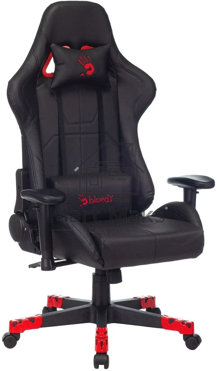 Кресло игровое A4Tech Bloody GC-550 черный, эко.кожа