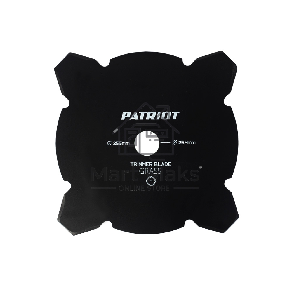 Нож PATRIOT TBM-4 (D=255x25.4мм, 4 лопасти)