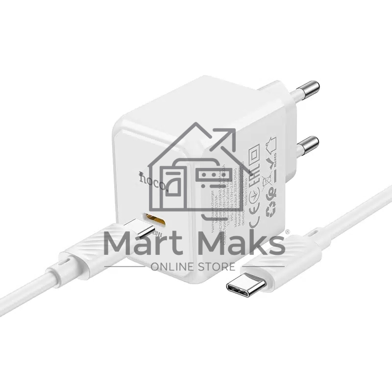 Сетевое зарядное устройство HOCO (6942007603850) CS13Aaa 1Type-C PD 20W, белый
