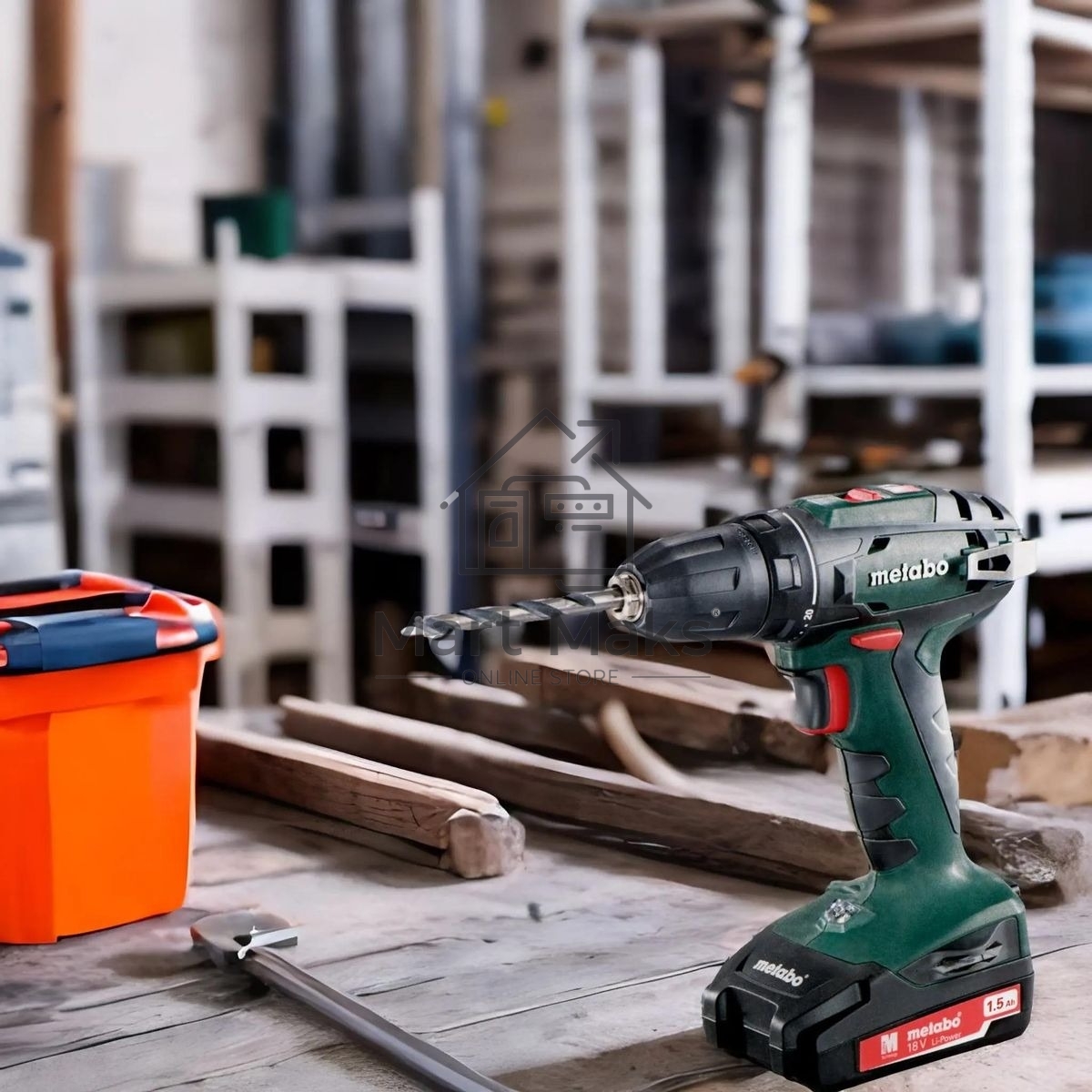 Дрель-шуруповерт Metabo BS 18 602207550, Аккумуляторный, 18В, 2 АКБ