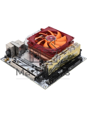 Кулер для процессора Thermalright AXP-90 X47 Full (4-pin PWM, 32mm, Cu/Cu, 4x6mm, 1x92mm, 42.58CFM, 22.4dBA, 2700RPM, S: 1851/1700/1200/115X, AM5/AM4, orange, red)