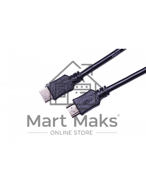 Кабель HDMI C-HM-HM-7.5M Wize, 7.5 м, v.2.0, 19M/19M, позол.разъемы, экран, черный, пакет