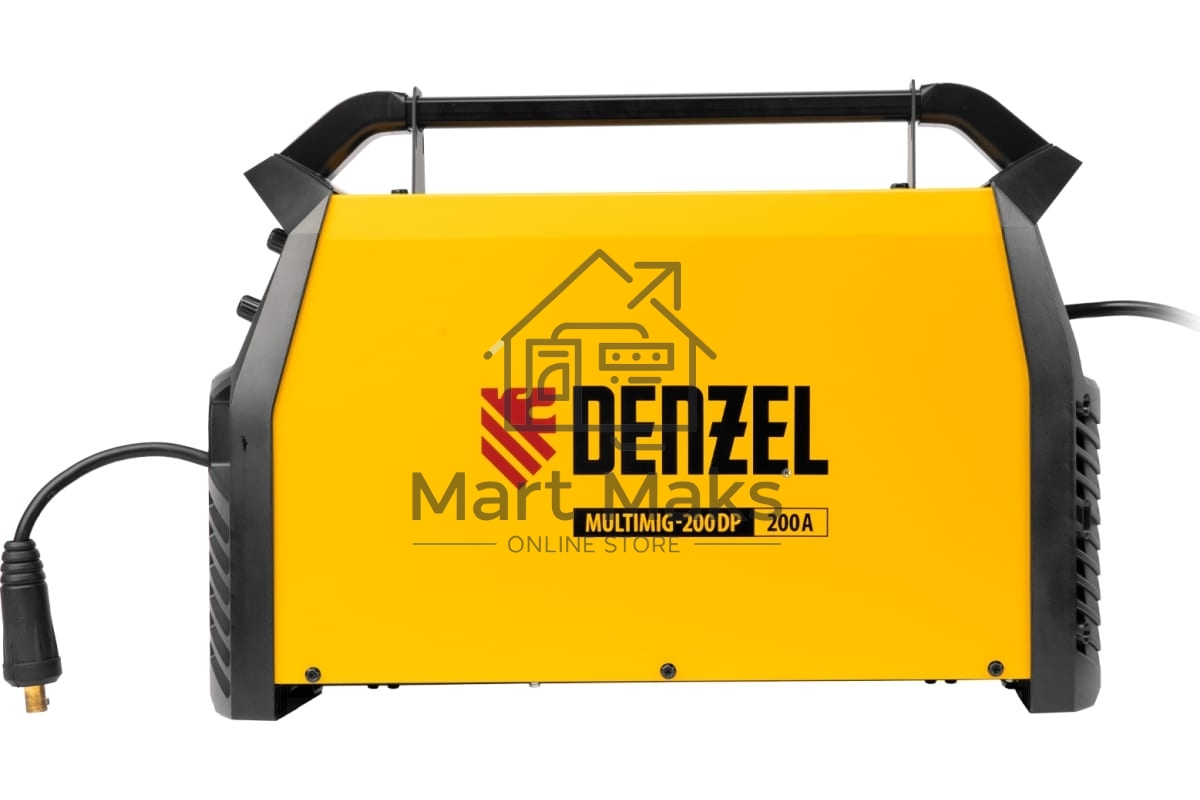 Аппарат инвертор. полуавтомат. сварки MultiMIG-200DP Synergy Double Pulse, 200 А, ПВ 80% Denzel