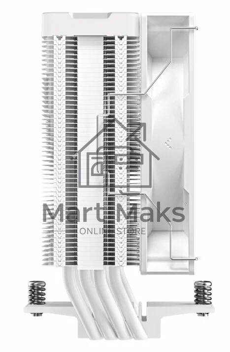 Кулер DEEPCOOL AG400 DIGITAL WH белый 120мм алюминий+медь 2100rpm 31.6db 4-pin 220W 152мм