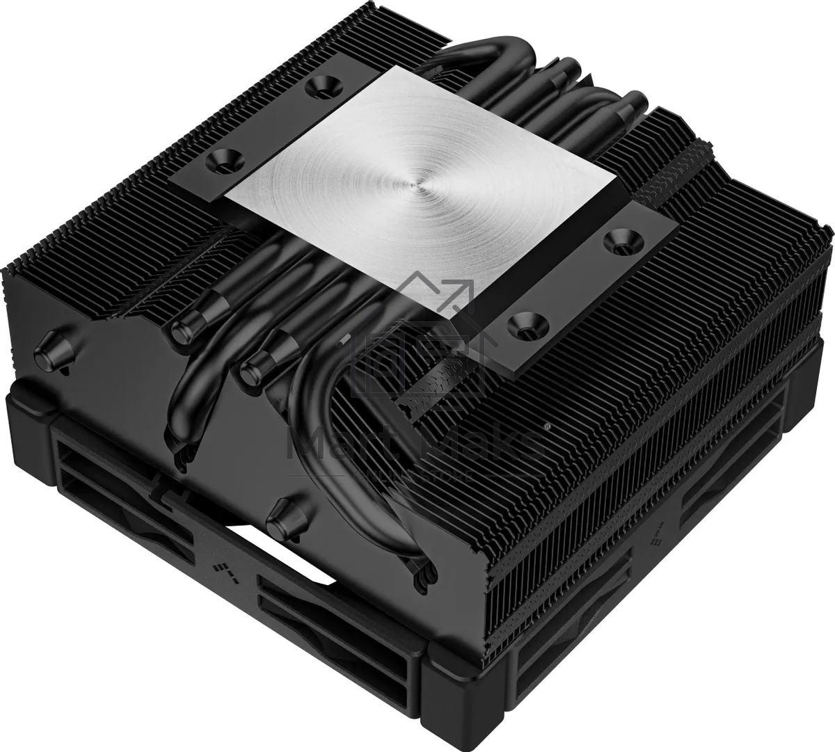 Кулер для процессора DEEPCOOL AN400 черный, 92 мм, алюминий/медь, 2950 об/мин, 23.2 дБ, 4 pin, 150 Вт, 52.5 мм