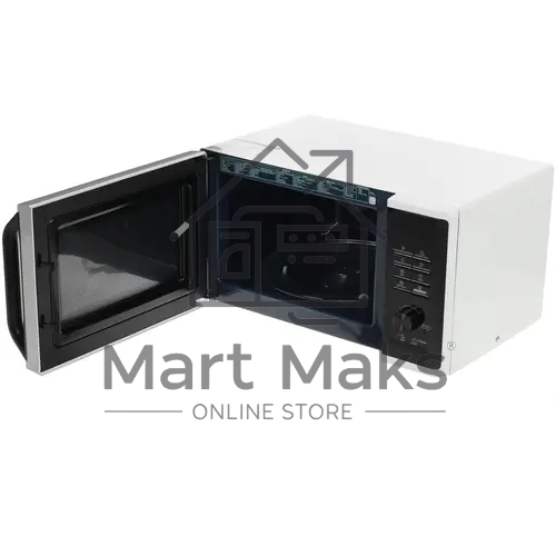 Микроволновая печь Samsung MG23K3515AW/BW, 800Вт, 23л, кнопки, поворотный механизм, белый/черный