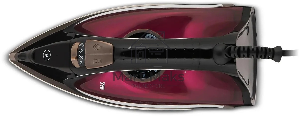 Утюг Vitek VT-8309 BK, черный/коричневый/бордовый