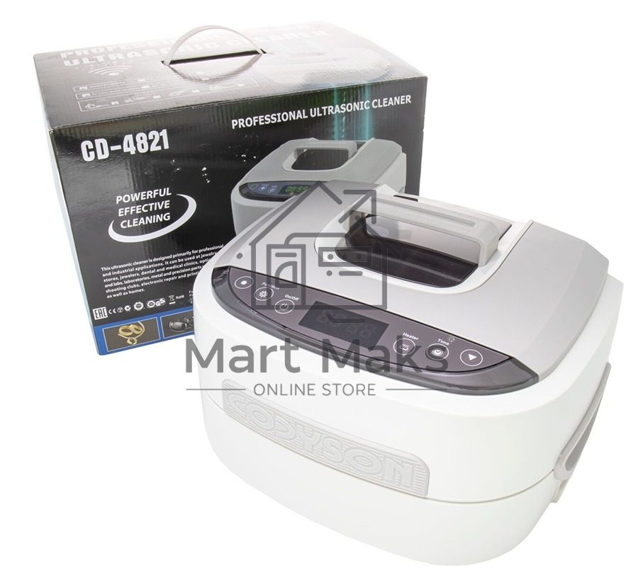 Ультразвуковая ванна Codyson CD-4821 белый/серый, 2.5 л, 170 Вт