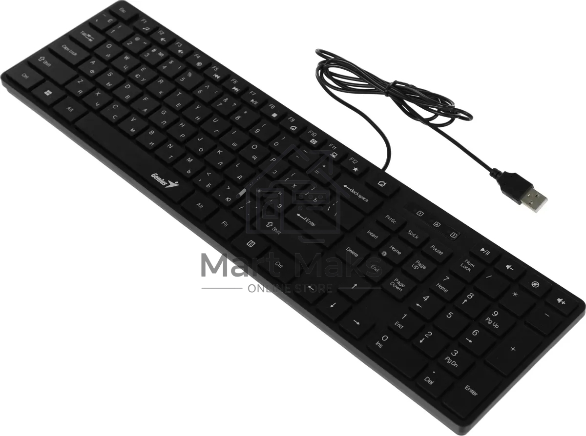 Клавиатура Genius SlimStar 126 проводная, USB, черный