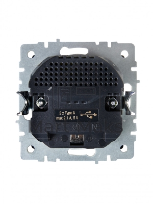 Розетка 1-местная IEK BRITE РЮш10-1-БрШ (BR-R14-16-U21-D21-K37) 16А, с USB A+A 2.1А, с заземлением, с защитными шторками, шампань