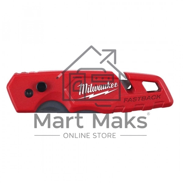 Нож строительный Milwaukee Fastback с отсеком для хранения лезвий (1шт дисплей 6 шт)