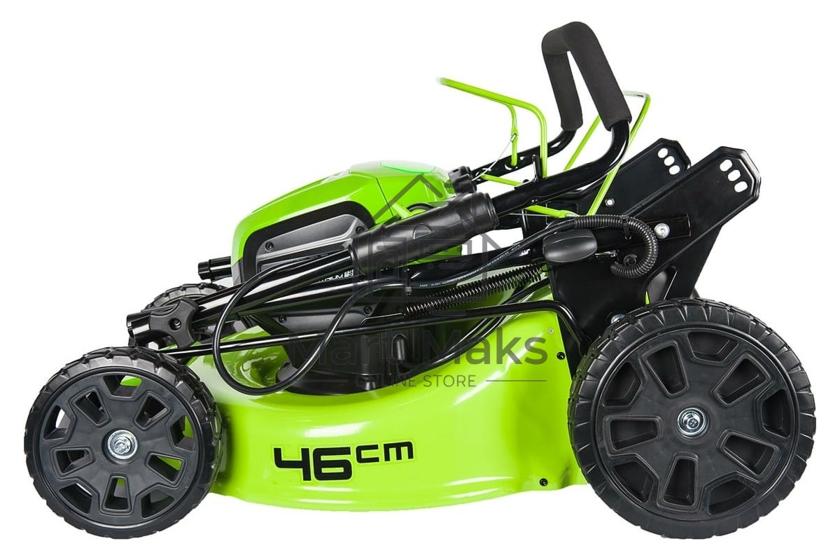Газонокосилка аккумуляторная GreenWorks GD60LM51SPk4, 60V, 51 см, самоходная, бесщеточная, c 1хАКБ 4Ач и ЗУ (2514307UB)