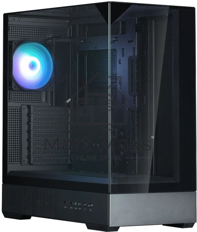 Компьютерный корпус ZALMAN P40 Prism, ATX, черный, WINDOW, 2x3.5