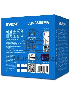 Беспроводные стереонаушники с микрофоном SVEN AP-B800MV, черный