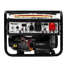Генератор бензиновый Kranz KR9000EA-3, 9кВт, 230В/380В, 25л, коннектор автоматики, электростартер