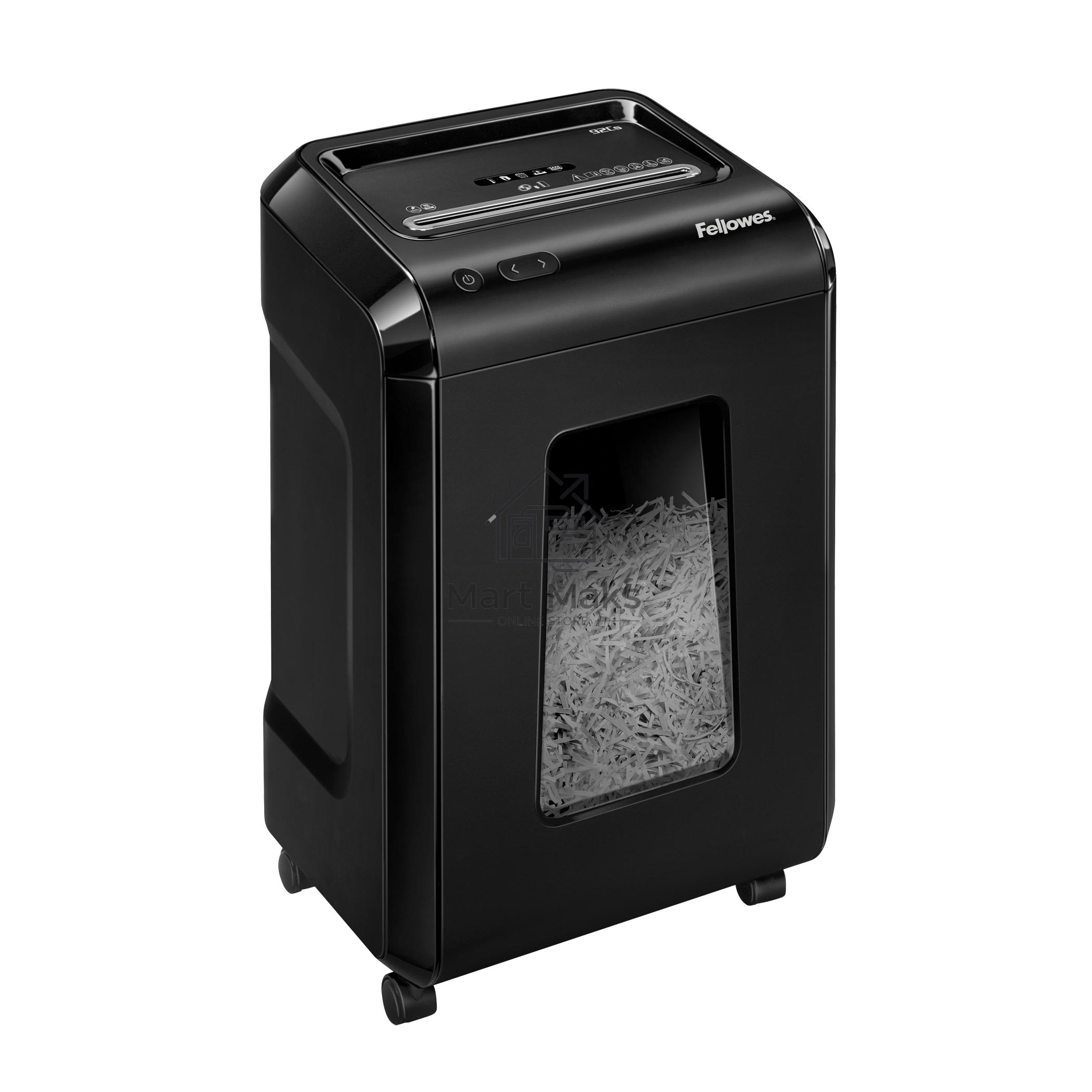 Шредер Fellowes Powershred 92Cs FS-1719301 P-4, 4х38мм, 18лст., 25лтр., уничтожает: скобы, карты, скрепки, CD