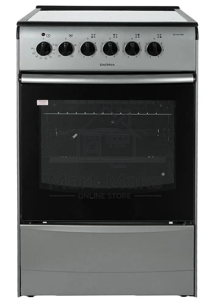 Плита электрическая Darina 1B EC 341 606 silver серебристый/черный, конфорок 4 шт, духовка 50 л, 50 см x 85 см x 56 см