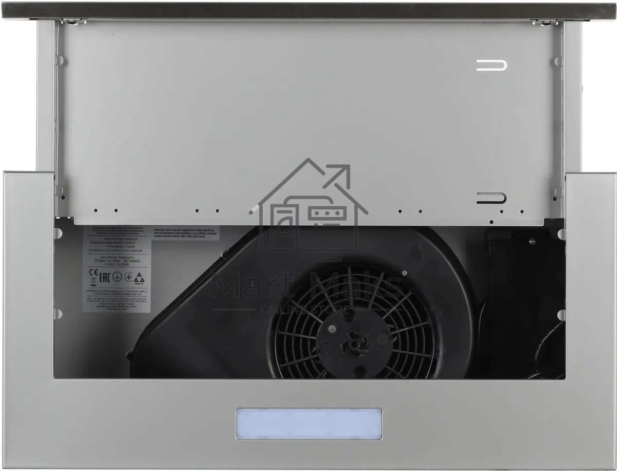 Вытяжка встраиваемая Gorenje TH62E3X нержавеющая сталь, 60 см, 350 куб. м/ч, 67 дБ
