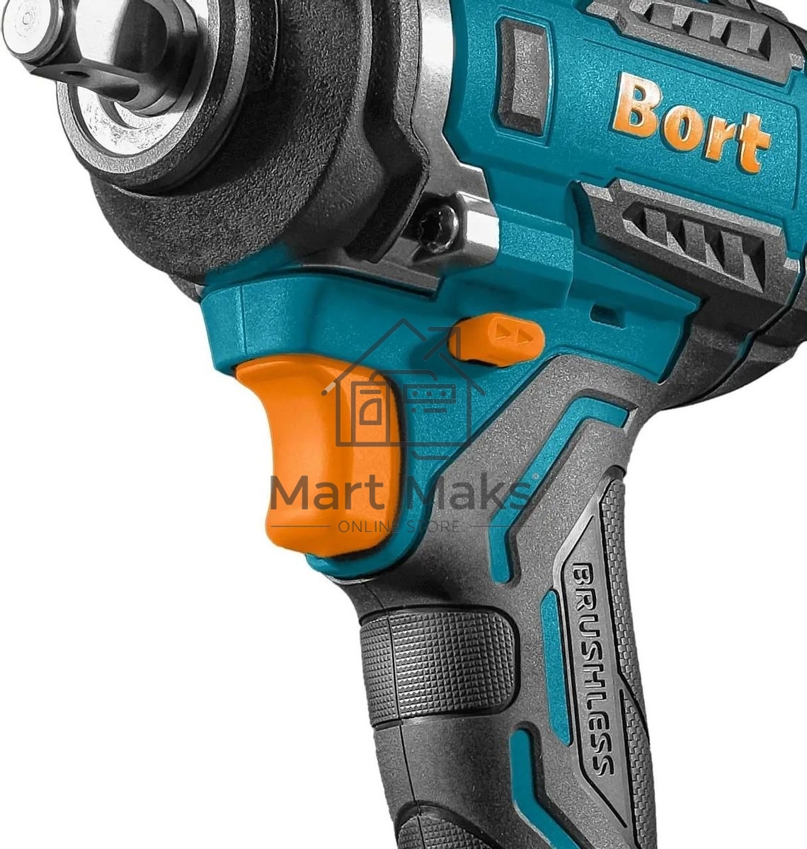 Гайковерт аккумуляторный Bort BSR-21U (2х4АЧ+ЗУ) 93418477  800 Нм, 0-2700 об/мин, акб Li-Ion, аккумуляторная система Makita 18V LXT 18 В, вес 1.4 кг