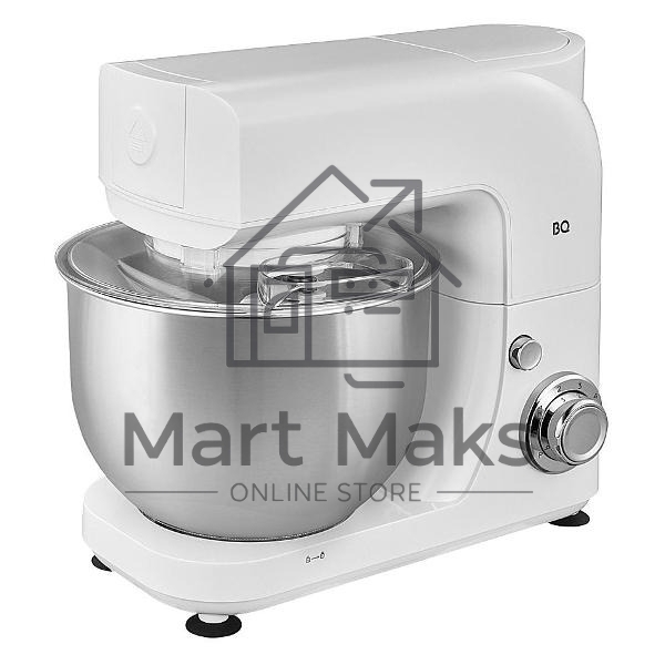 Планетарный миксер BQ MX520 White. Макс. мощность: 1600 Вт, Регулировка скорости: 6 скоростей + импульсный режим