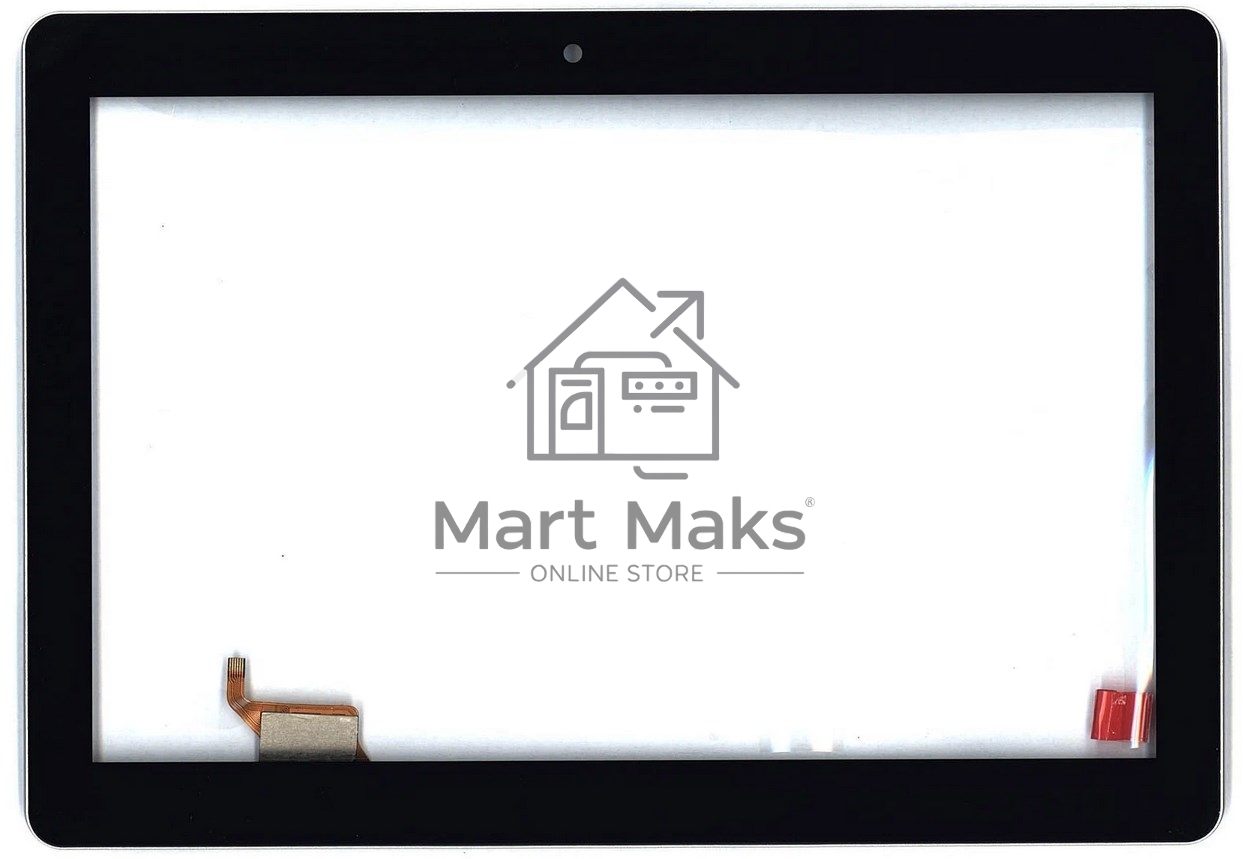 Сенсорное стекло (тачскрин) FCB0491-2015, черное с рамкой
