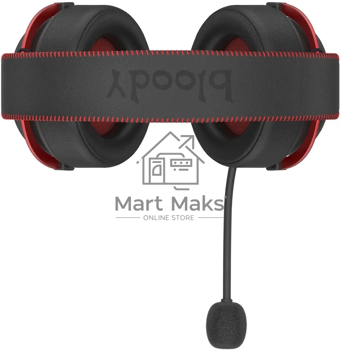 Наушники с микрофоном A4Tech Bloody MR590 Sports красный/черный 1.5м мониторные BT/Radio/3.5mm оголовье (MR590+ WIRED/SPORT RED)