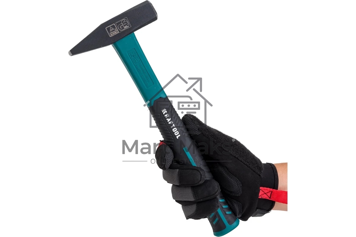 Молоток слесарный KRAFTOOL Fiberglass 500 г с фиберглассовой рукояткой