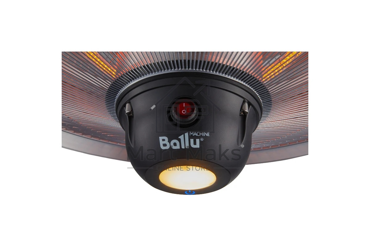 Инфракрасный обогреватель Ballu BIH-LL-2.1-S серебристый, карбоновый, 2100 Вт, 20 м2