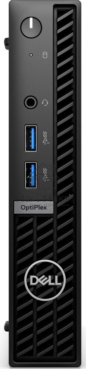 Неттоп Dell Optiplex 7020 Micro i3 14100T (2.7) 8Gb SSD512Gb UHDG 730 Linux Ubuntu GbitEth WiFi BT 90W мышь клавиатура черный (7020-3850)