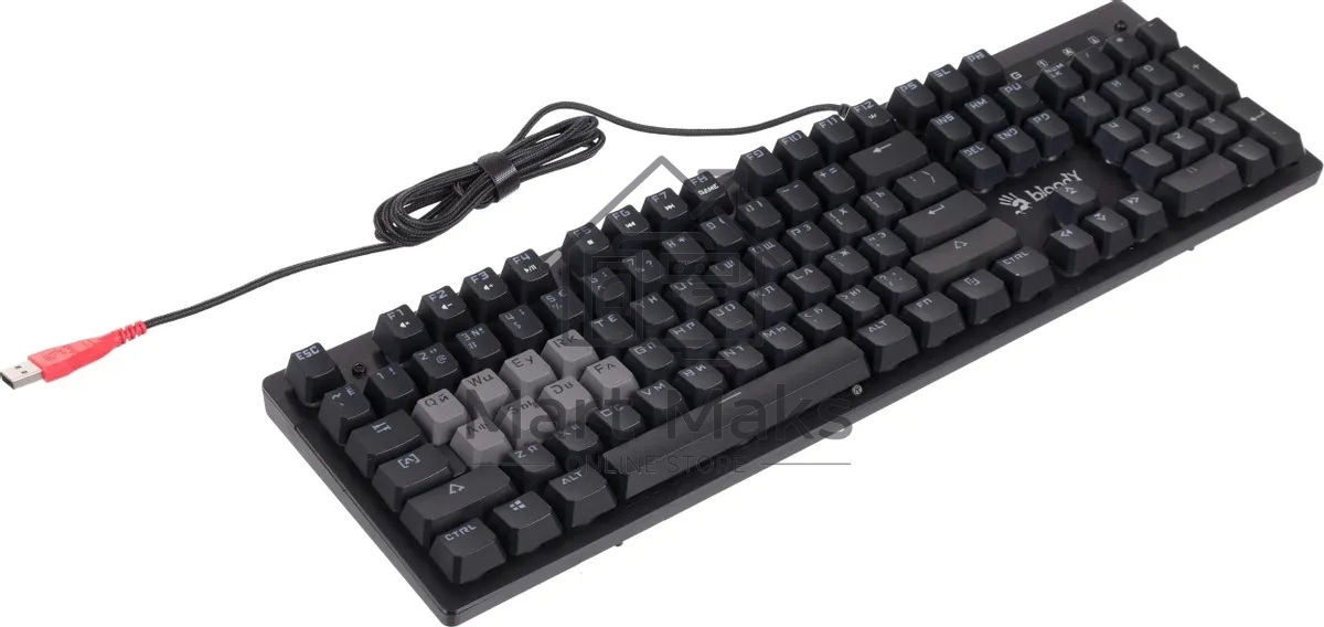 Клавиатура A4Tech Bloody B500N проводная USB серый