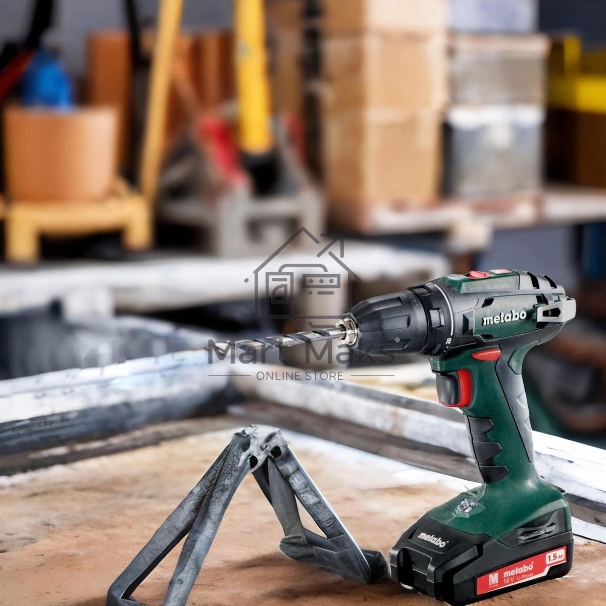 Дрель-шуруповерт Metabo BS 18 602207550, Аккумуляторный, 18В, 2 АКБ