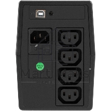 Источник бесперебойного питания ExeGate Power NB-650.LED.AVR.4C13.USB / 650 ВА / 390 Вт / 4 x IEC 320 C13