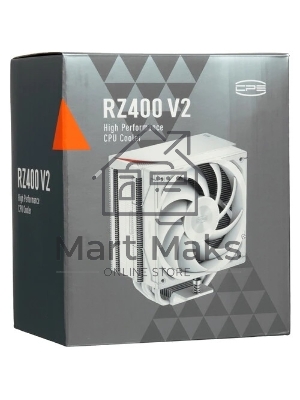 Устройство охлаждения (кулер) PcCooler RZ400 V2 белый 120мм алюминий+медь 2200rpm 32db 4-pin 240W 155мм